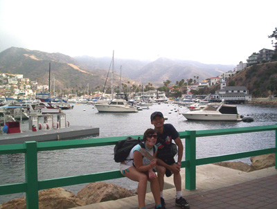 Das Brain and Sister around the dock Catalina Island